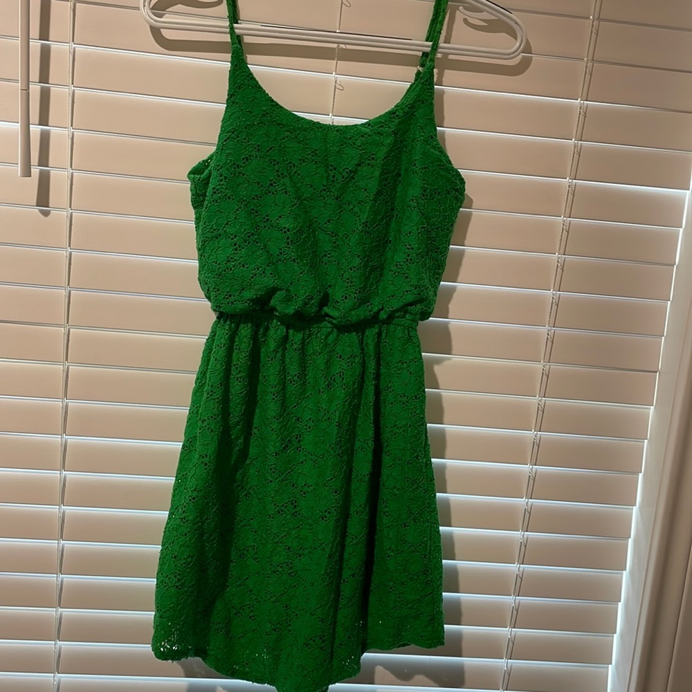 Girls green dress